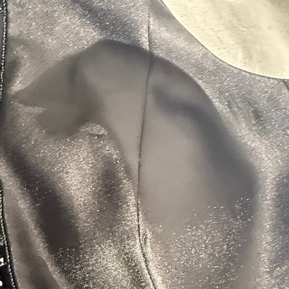 Adrianna Papell Beaded Halter Black Gown 8 - Picture 8 of 10